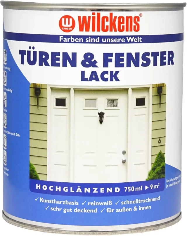 Wilckens Türen- & Fensterlack Weiß 750 ml glänzend