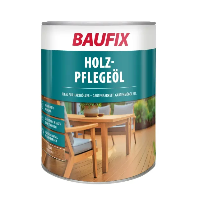 BAUFIX Holz-Pflegeöl Teak seidenmatt 2,5 Liter außen