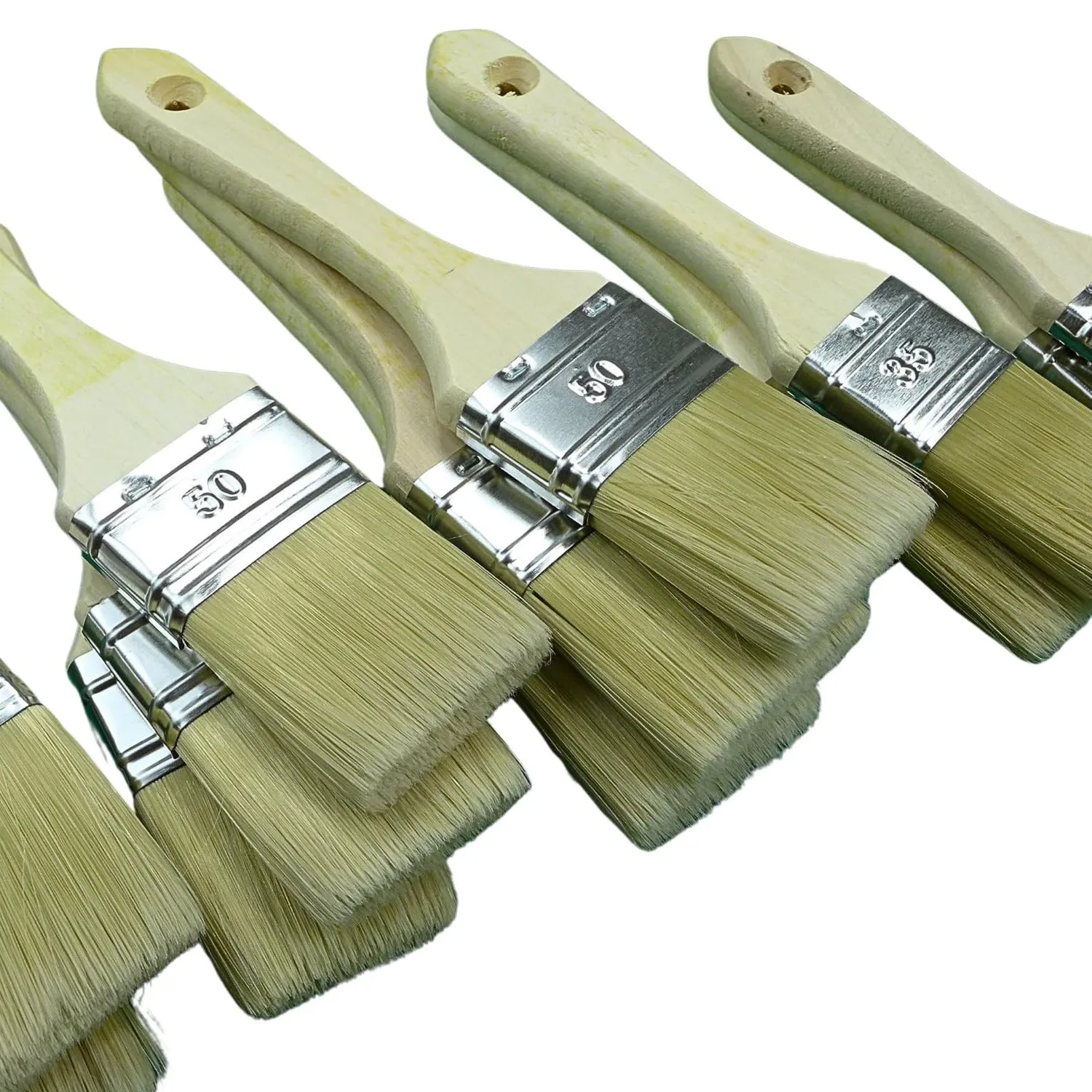 ROTIX Lackierpinsel-Set Flachpinsel 12-teilig für Lasur
