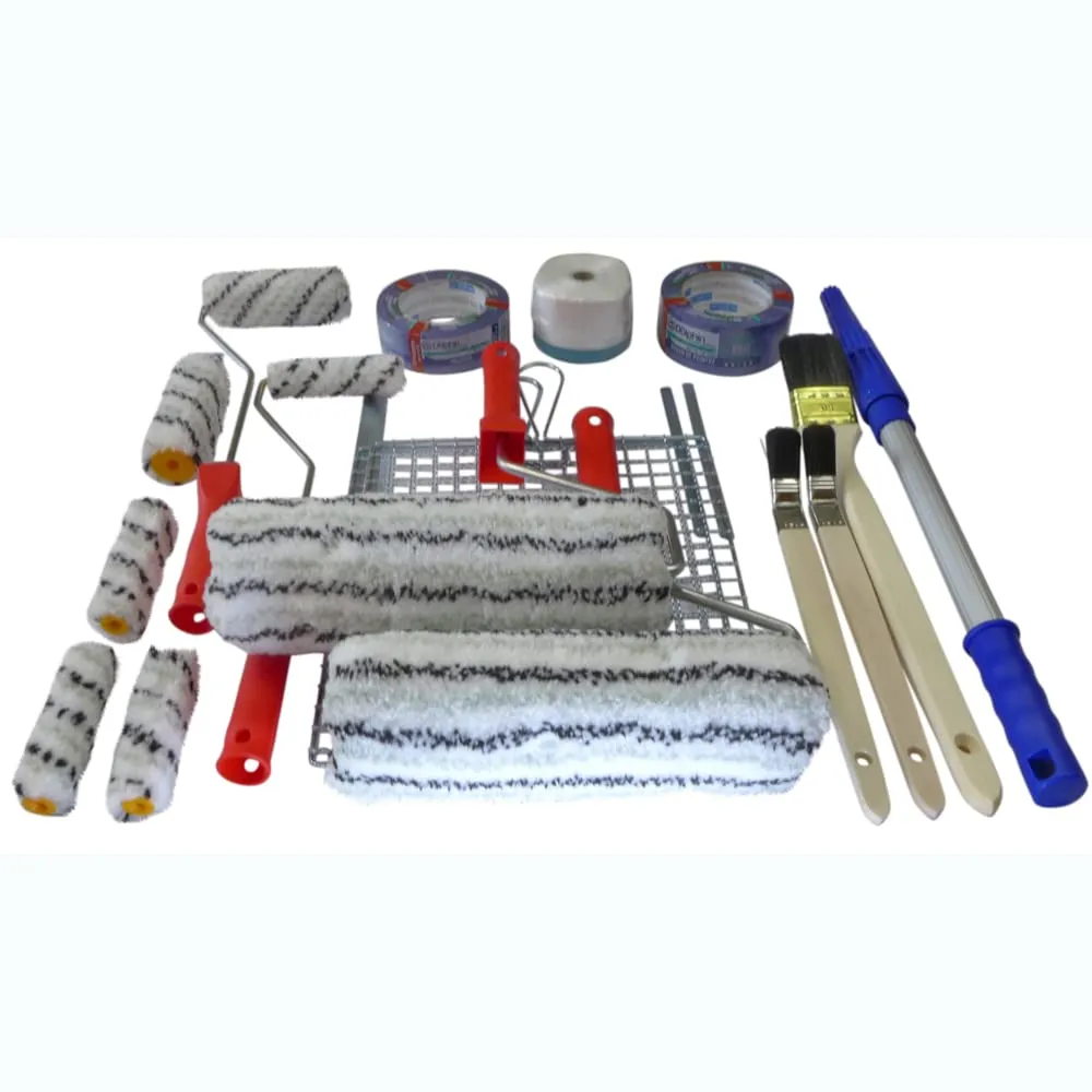 ROTIX Fassade Streichen Set 22-teilig Roller Teleskopstange