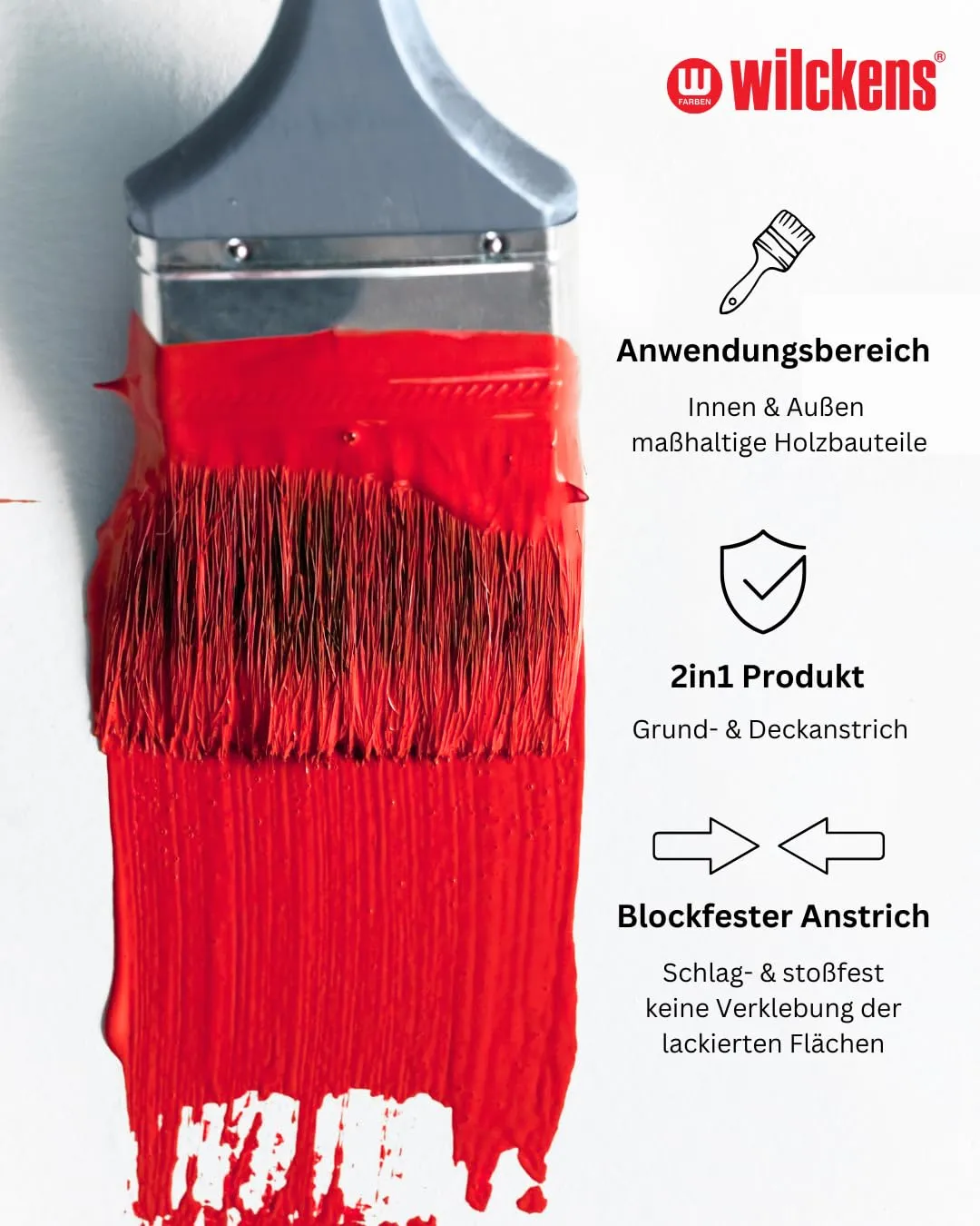 Wilckens 2in1 Fenster- Türenlack 750 ml Weiß seidenmatt