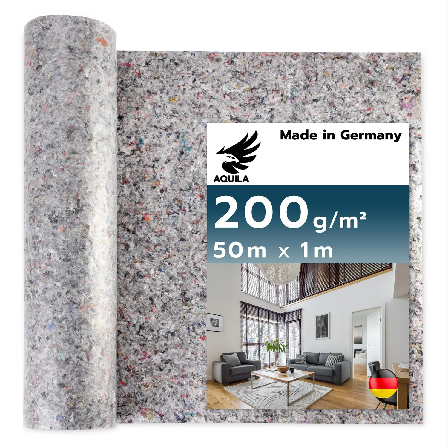 Aquila Profi Malervlies 180g 50x1m rutschfest