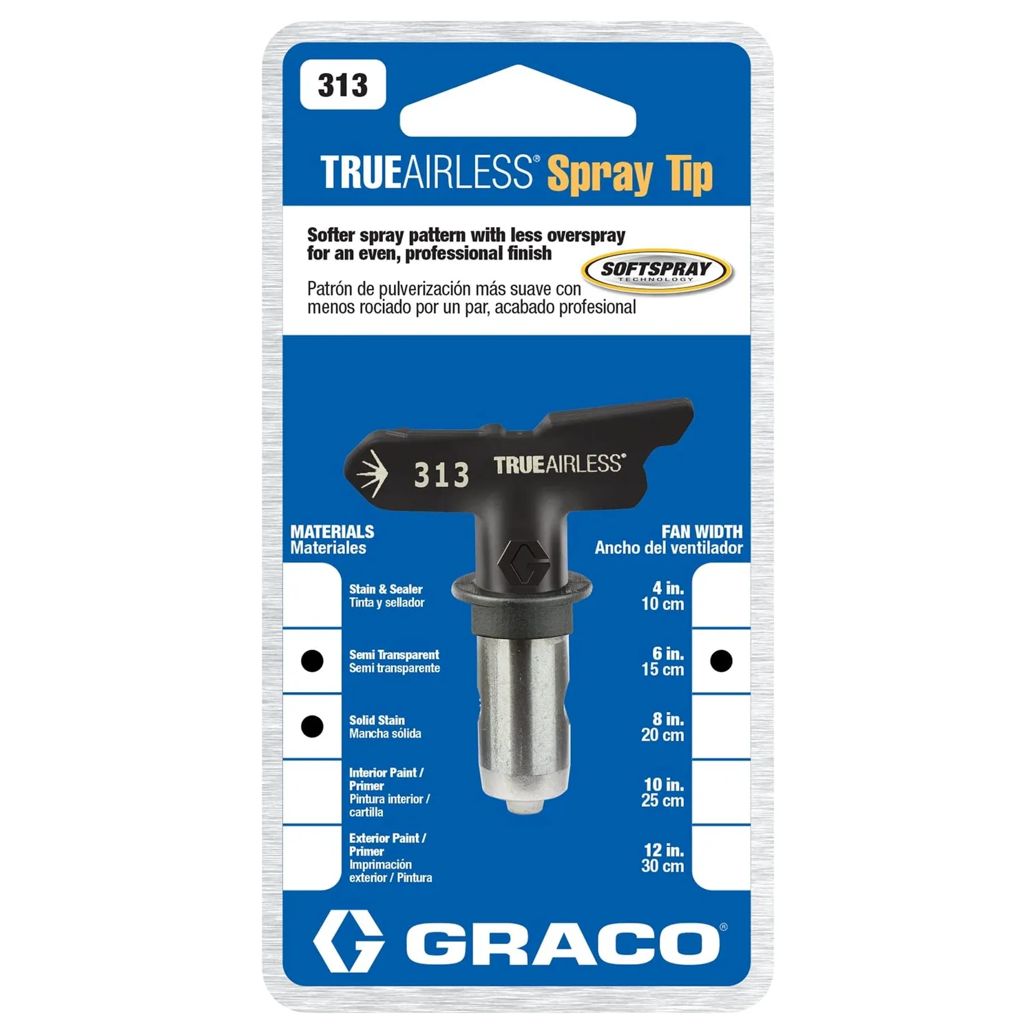 Graco TrueAirless TRA313 Airless-Düse 313 15 cm Finish