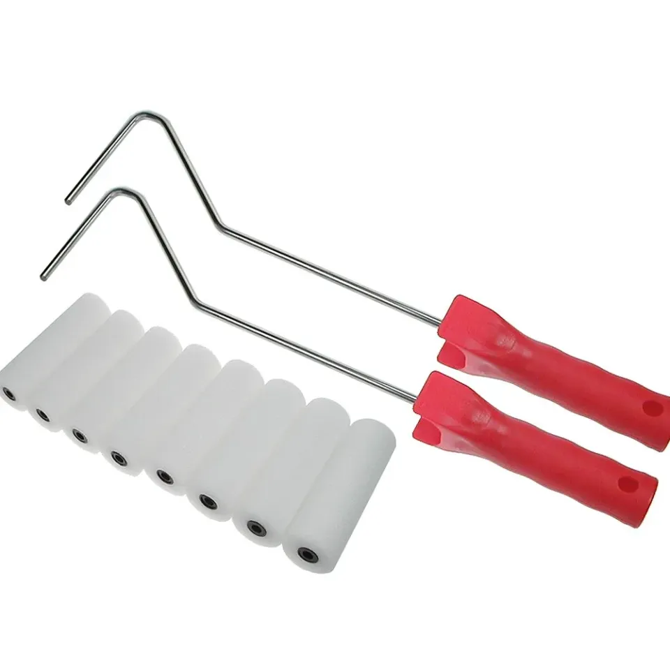 ROTIX 90610 Lackierroller-Set 10-teilig 10 cm Feinschaum