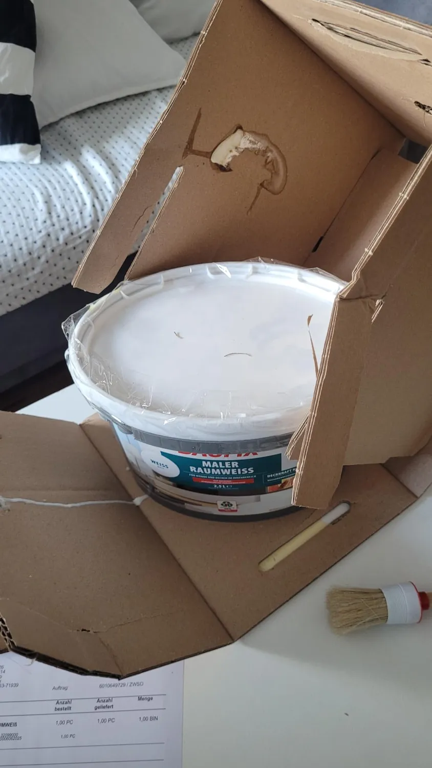 BAUFIX Maler-Raumweiß Wandfarbe matt weiß 10 Liter deckend