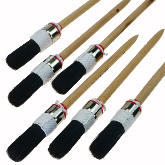 ROTIX 93811 Ringpinsel Ø 20 mm Größe 2 6 Stück Naturborste