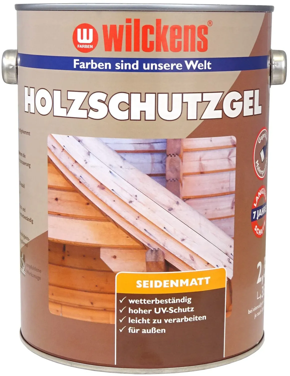 Wilckens Holzschutz-Gel Holzlasur 750ml Nussbaum UV-Schutz Außen