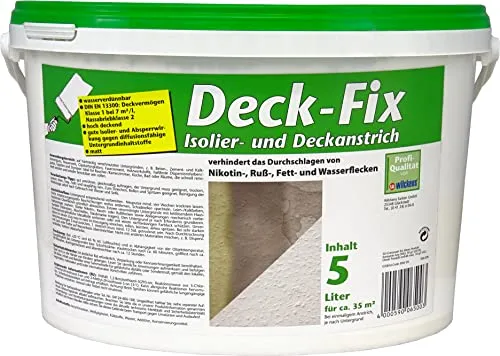 Wilckens Deck-Fix Isolierfarbe matt Weiß 5 L Nikotinsperre