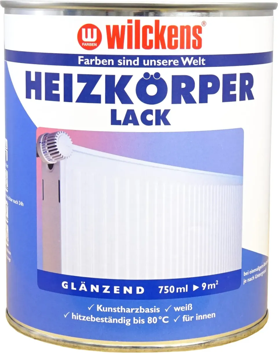 Wilckens Heizkörperlack Lack 750 ml Weiß hitzebeständig