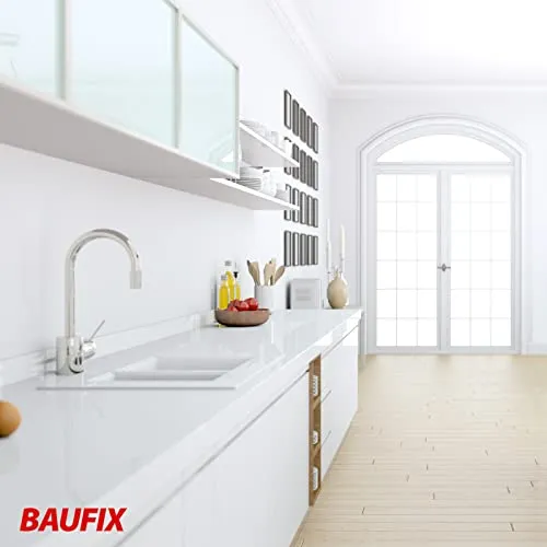 BAUFIX Bad- und Küchenfarbe Wandfarbe weiß matt 5L abwaschbar