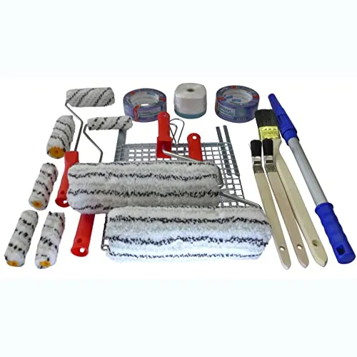 ROTIX Fassade Streichen Set 22-teilig Roller Teleskopstange