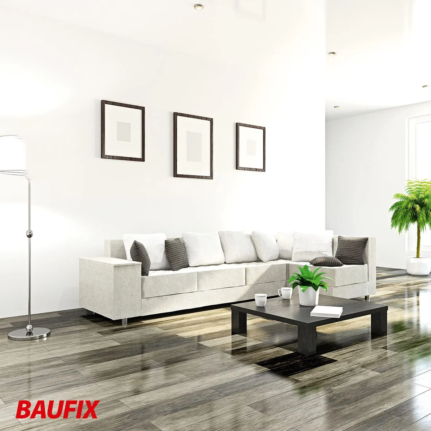 BAUFIX Kristall-Superweiß Wandfarbe 10 L matt
