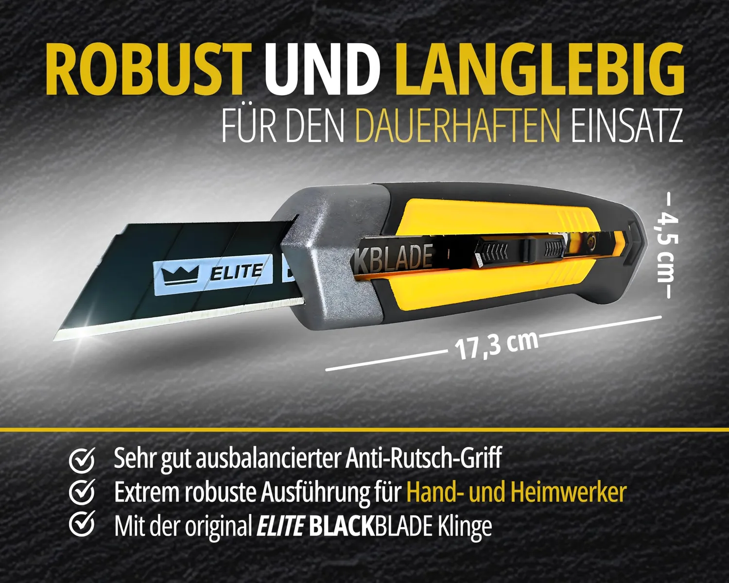 ORGAFLIX Cuttermesser 18 mm Elite + 5 Klingen