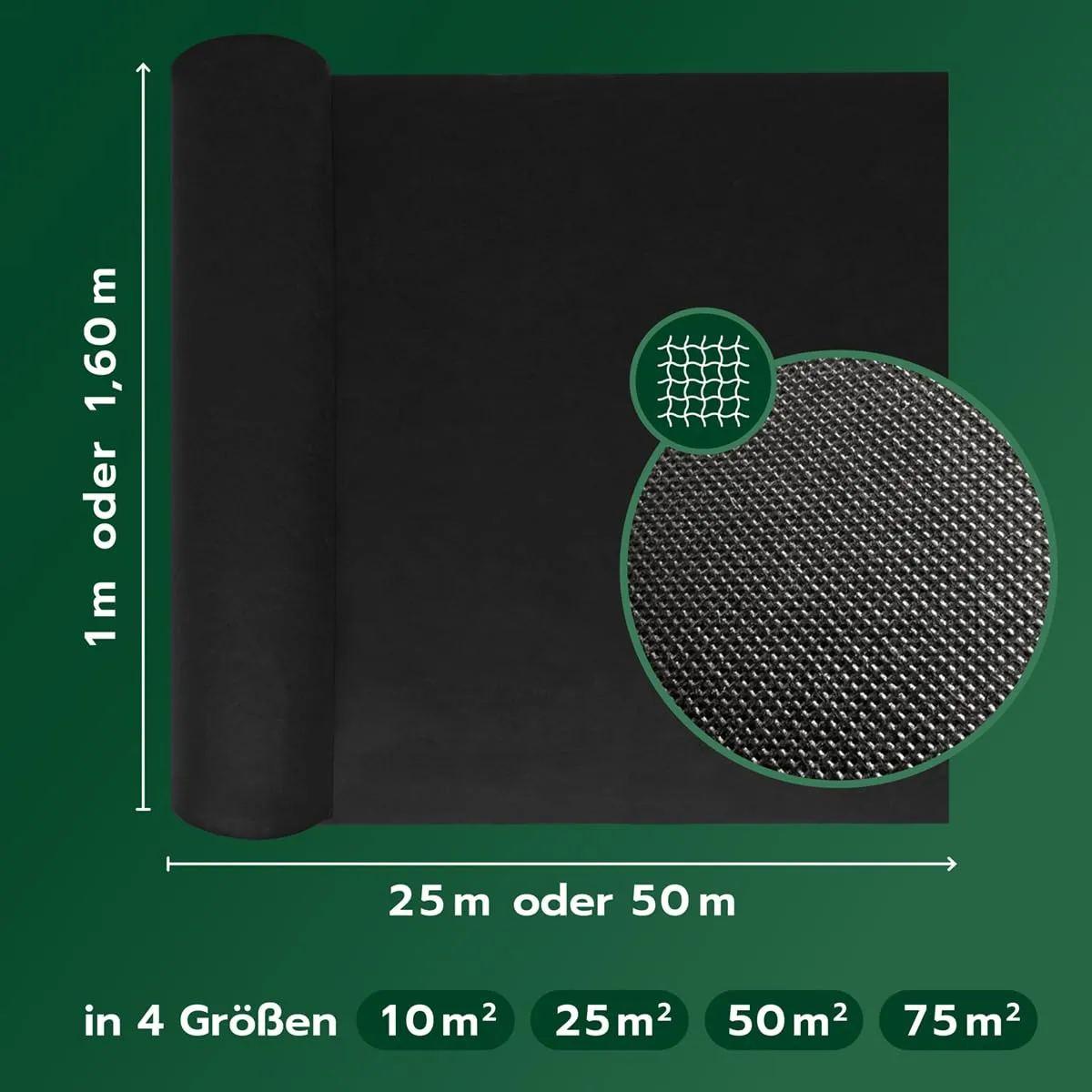Aquila Profi Unkrautvlies 1x25 m 50 g/m² wasserdurchlässig