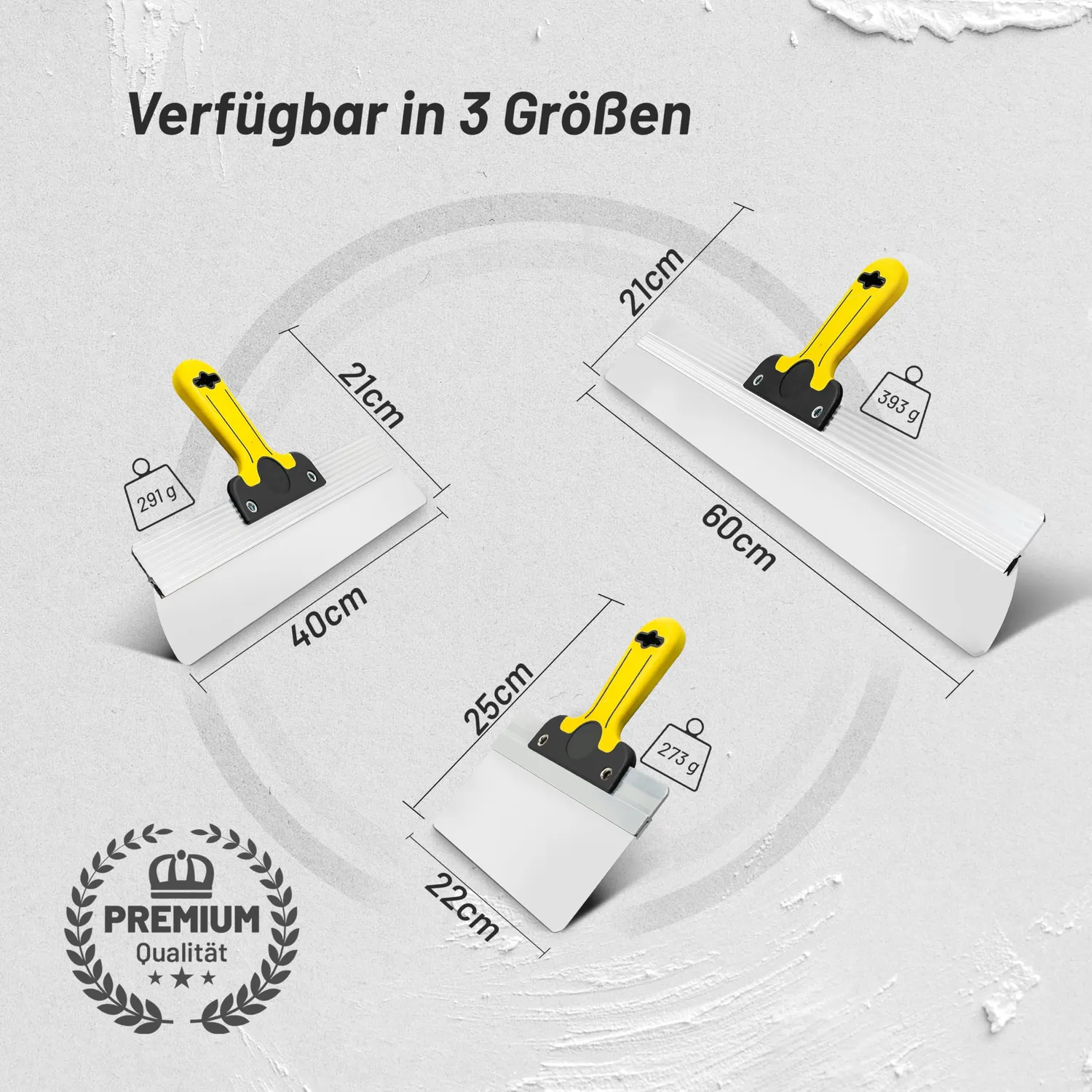 ORGAFLIX Flächenspachtel Breitspachtel 220 mm Edelstahl