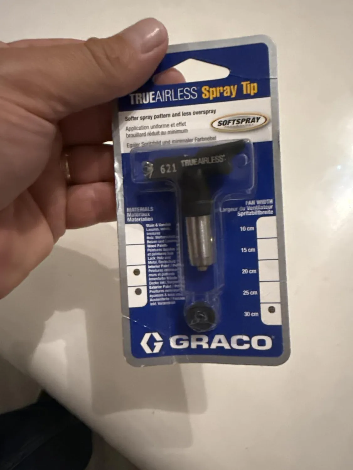 Graco TrueAirless Düse TRA621 Spritzdüse 0,021 Zoll 30 cm