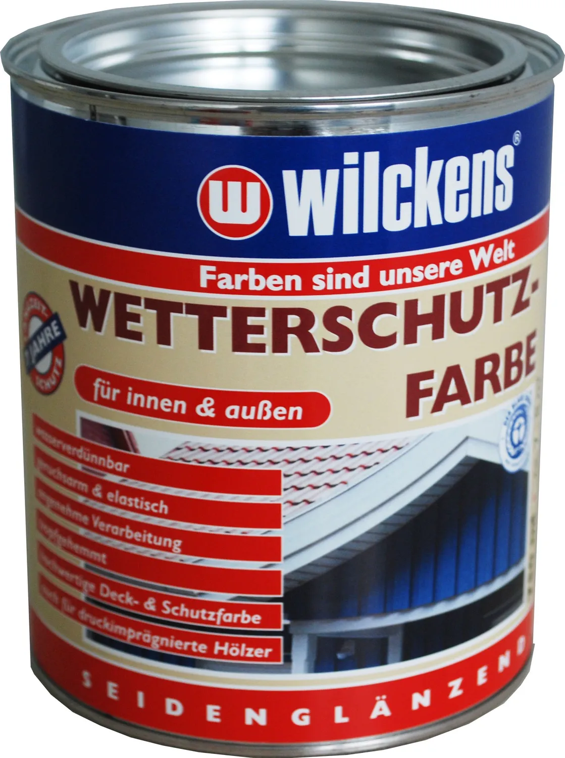 Wilckens Wetterschutzfarbe RAL 9010 Reinweiß 750 ml