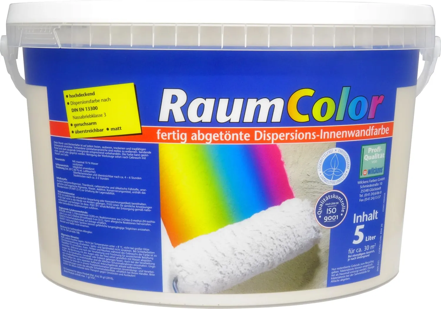 Wilckens Raumcolor matt Basaltgrau 5 l innen