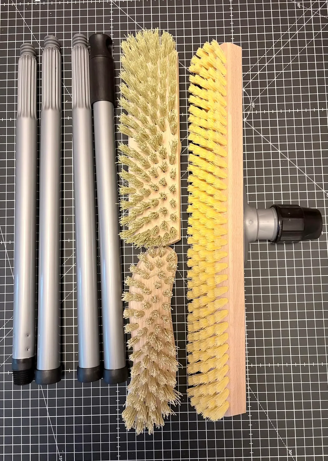 ORGAFLIX Profi Schrubber mit Stiel 40 cm hitzebeständig