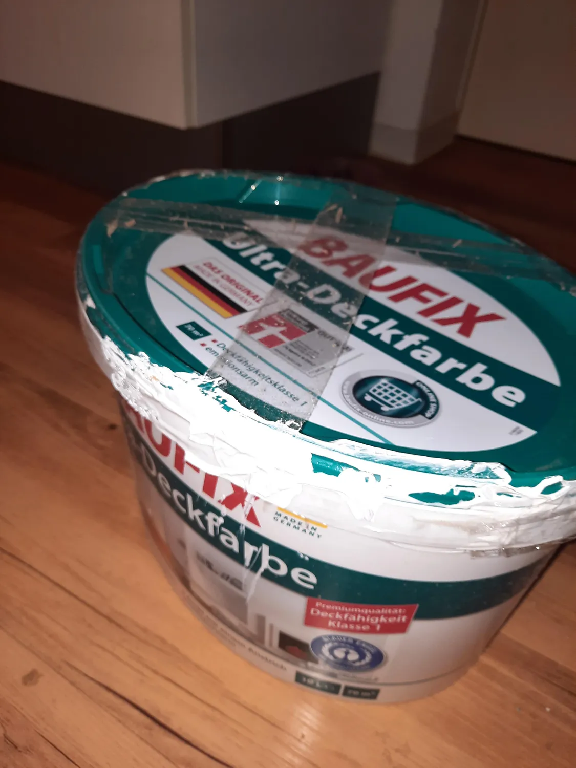 BAUFIX Ultra-Deckfarbe Wandfarbe 10 l Weiß seidenmatt Klasse 1