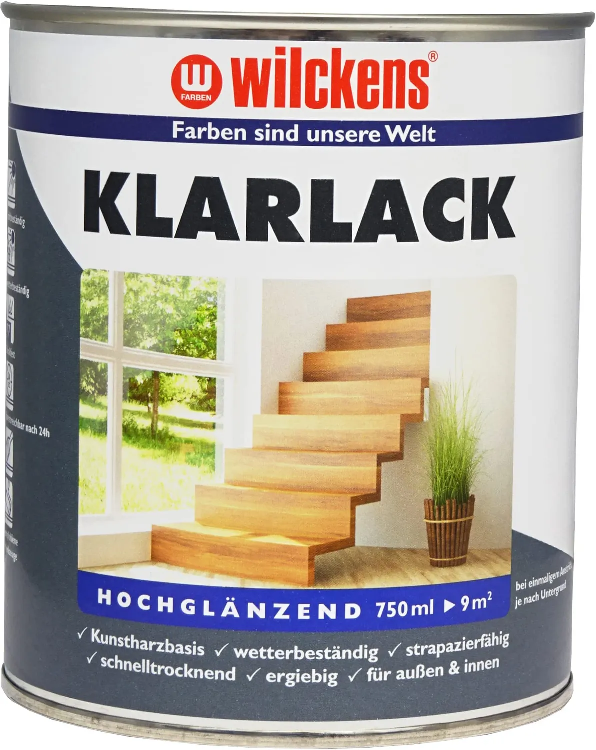 Wilckens Kunstharz Klarlack Holz 750 ml farblos seidenglänzend