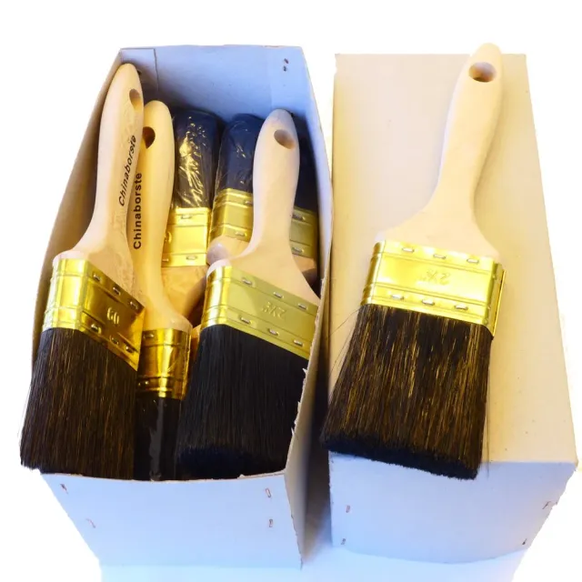 ROTIX 9191 Flachpinsel Pinselset 3er 60 mm Naturborste