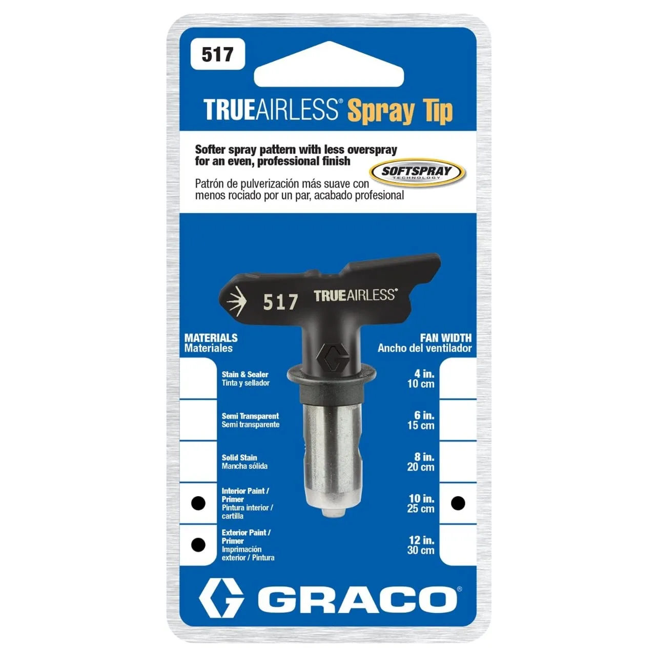 Graco TrueAirless TRA517 Airless-Düse 517 für Dispersionsfarbe