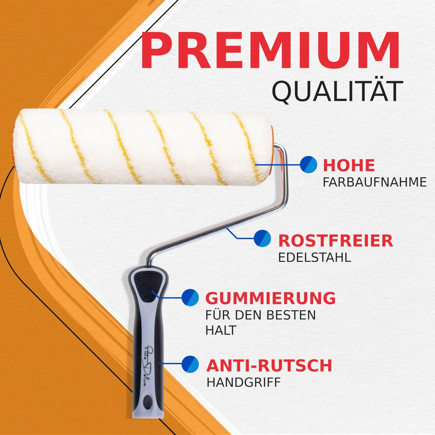 Pinto Deluxe Farbrolle 250mm für Teleskopstange