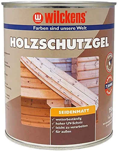 Wilckens Holzschutz-Gel Holzlasur 750ml Nussbaum UV-Schutz Außen
