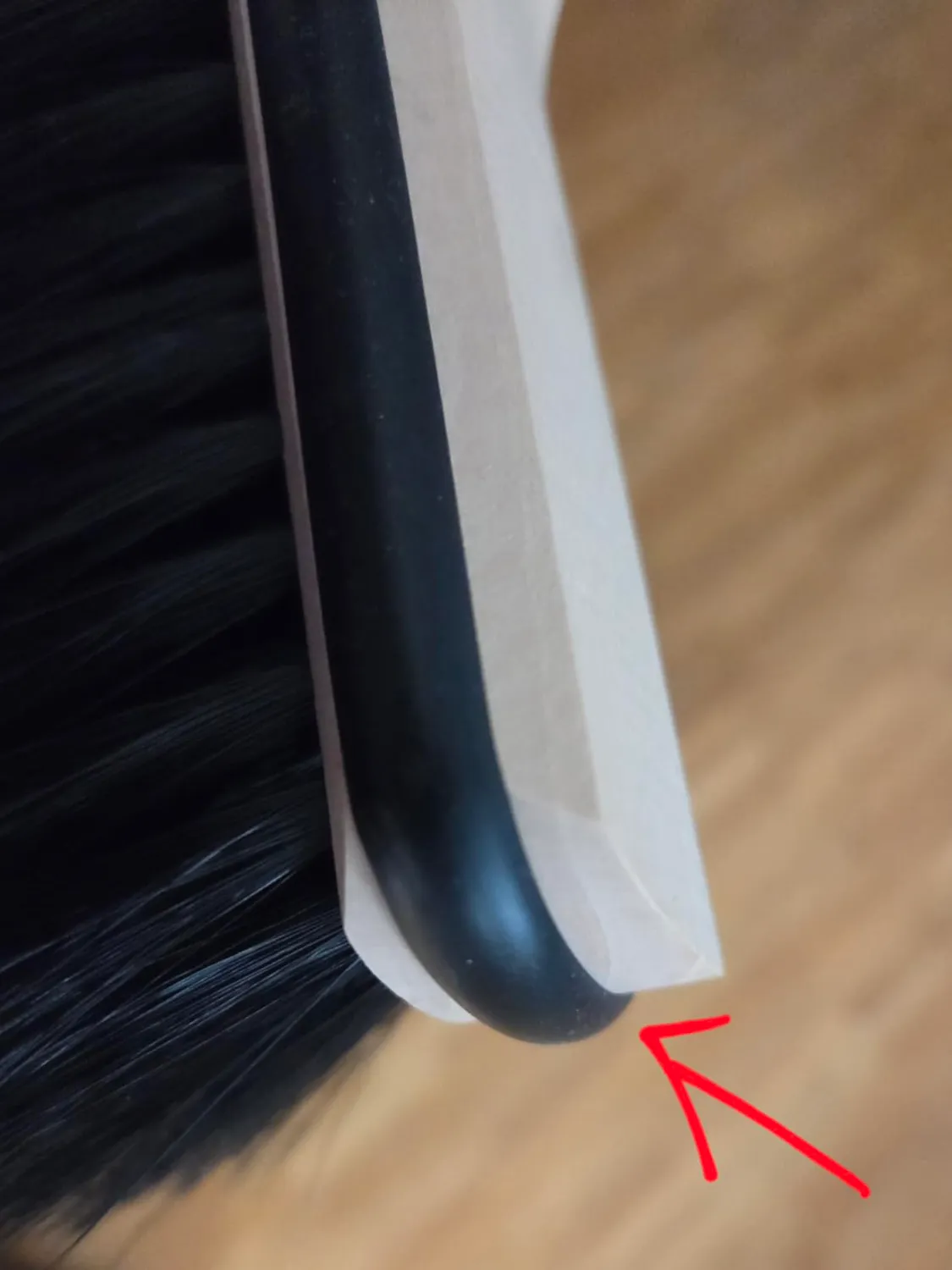 ORGAFLIX Besen mit Stiel 28 cm Kantenschutz Zimmerbesen