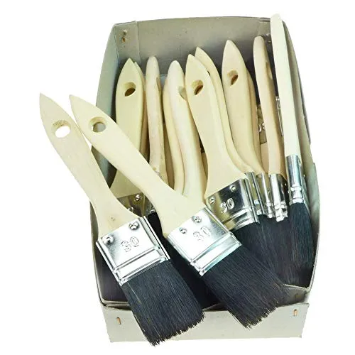 ROTIX Flachpinsel 30 mm Lackierpinsel 20er-Pack Basteln