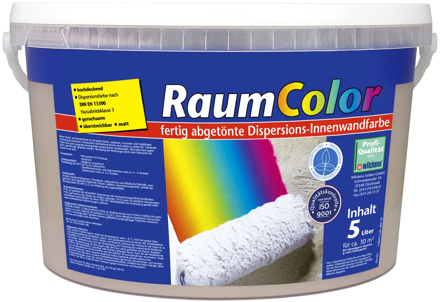 Wilckens Raumcolor matt Basaltgrau 5 l innen