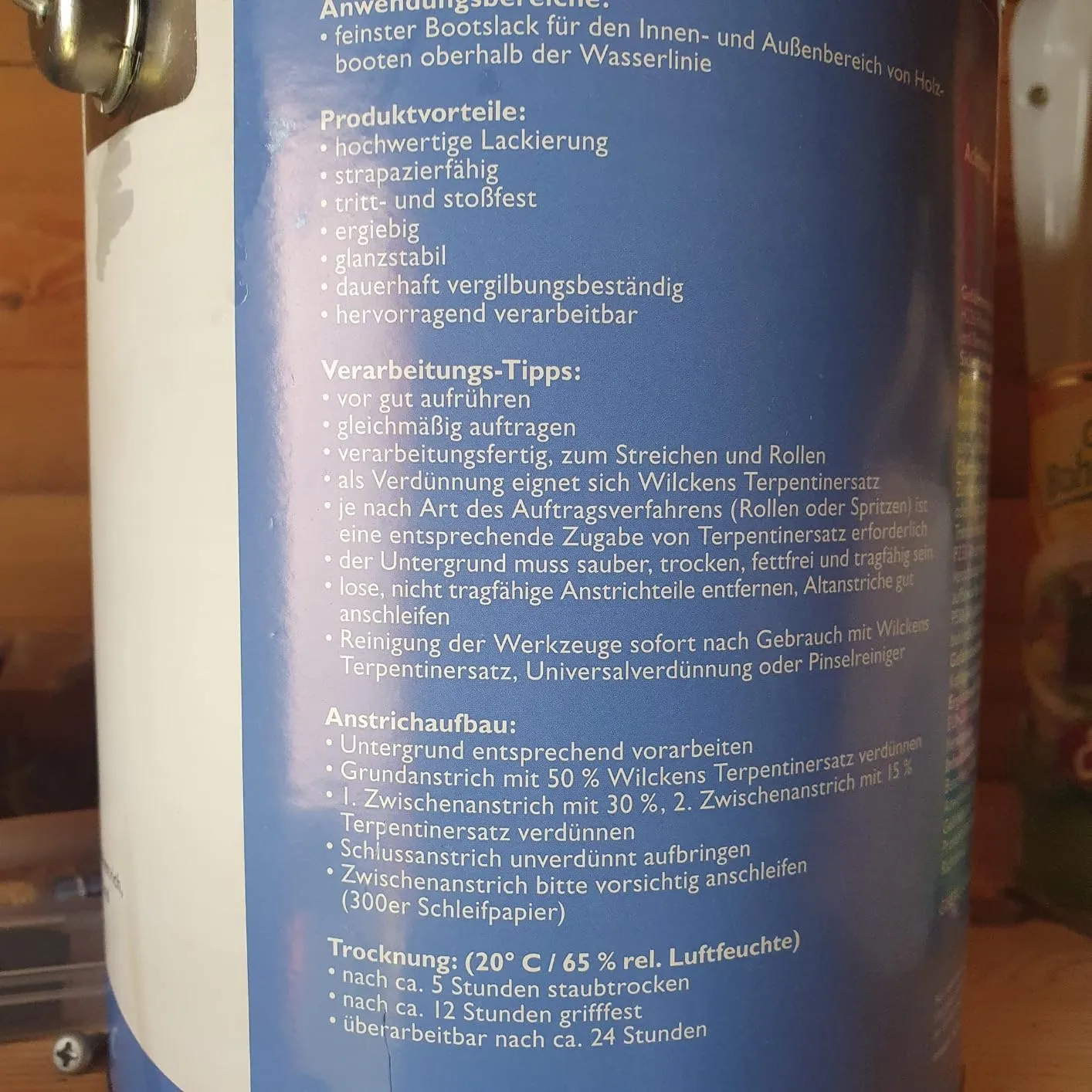 Wilckens Boots- & Yachtlack Klarlack 2x 2,5 L hochglänzend
