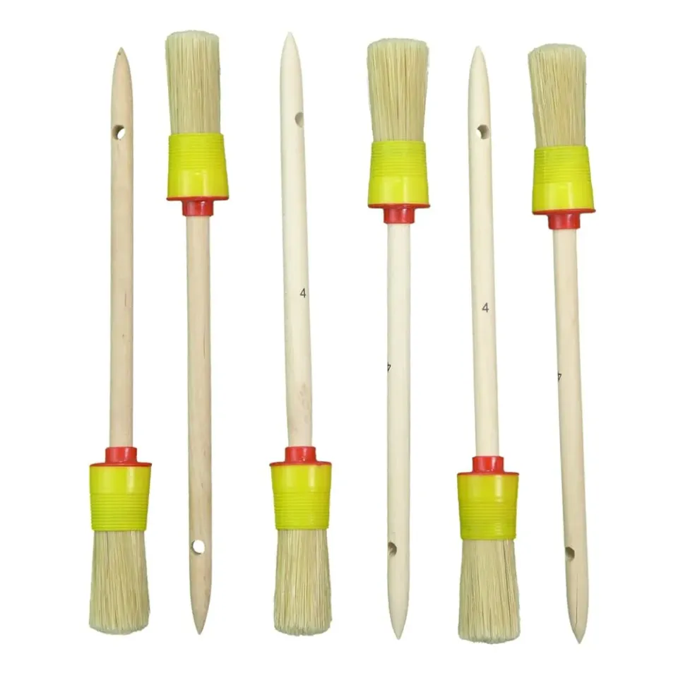ROTIX Ringpinsel Gr. 4 6er Set 25 mm helle Borste
