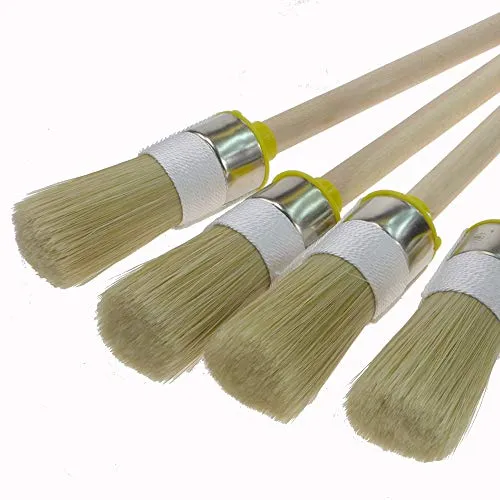 ROTIX 93722 Ringpinsel 25mm 4 Stück Größe 4 helle Borste