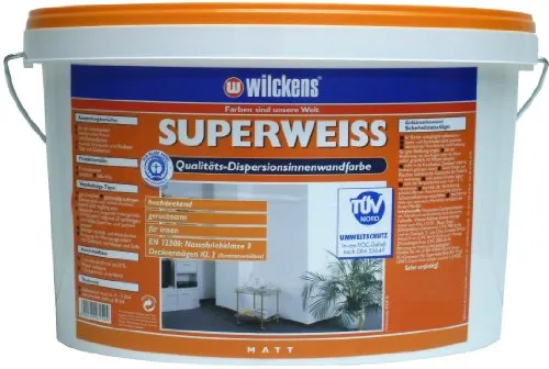 Wilckens Superweiss Wandfarbe matt Weiß 5 L hochdeckend