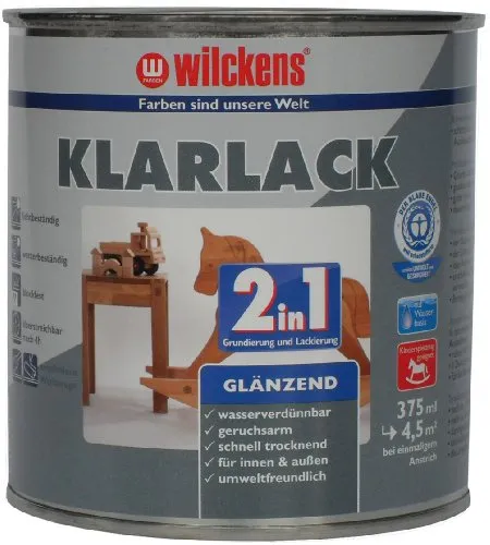Wilckens 2in1 Klarlack glänzend farblos 375 ml