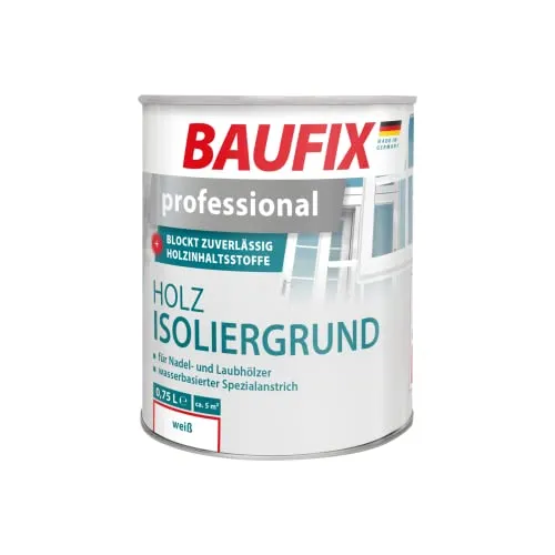 BAUFIX professional Holz-Isoliergrund weiß 0,75L