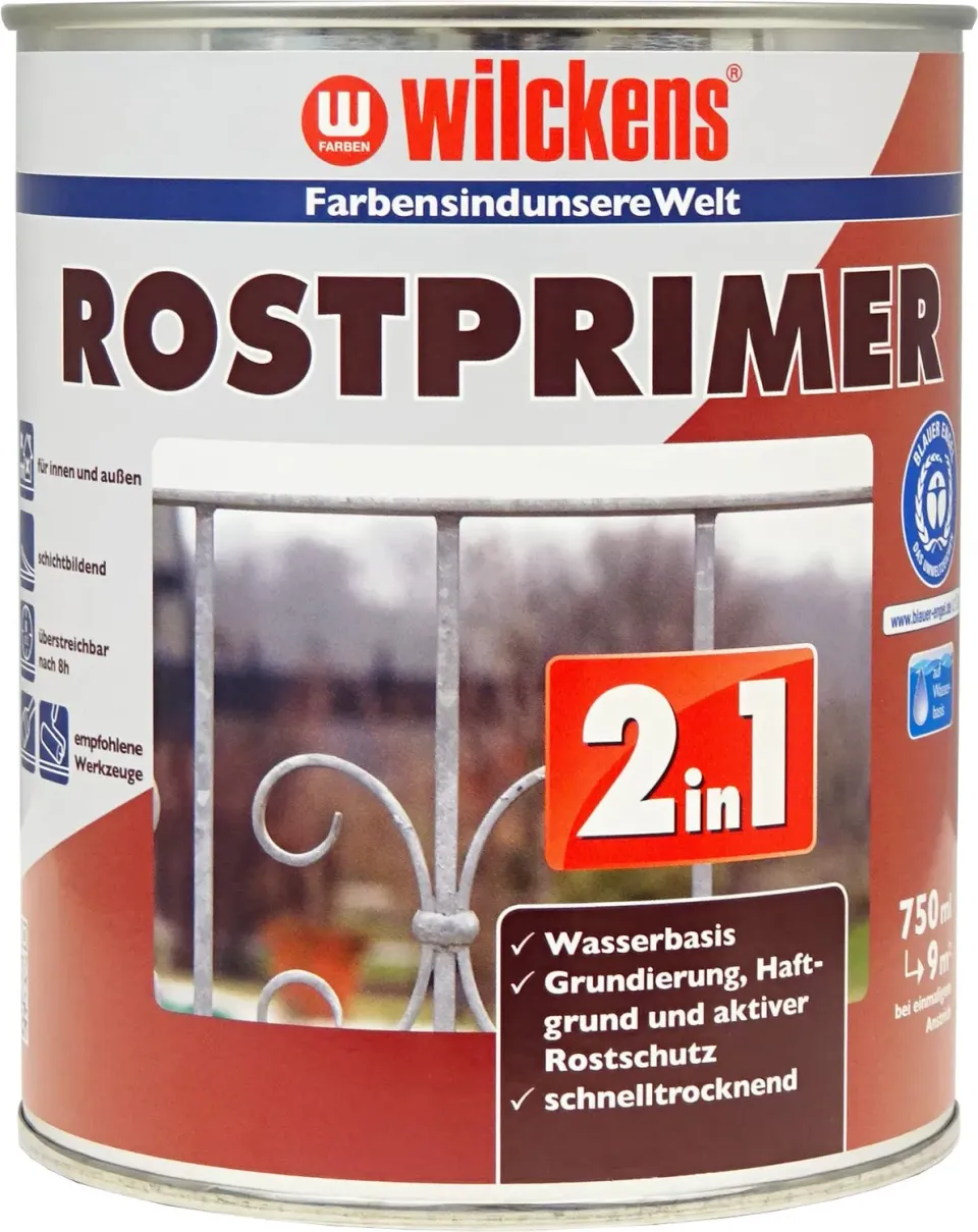 Wilckens 2in1 Rostprimer Rostschutzgrundierung 750ml Rotbraun