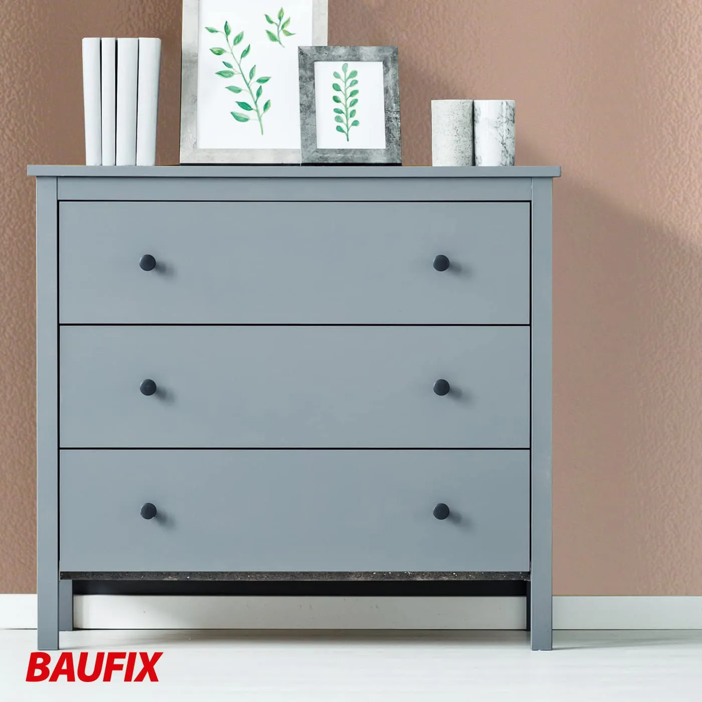 BAUFIX Metallic Wandfarbe kupfer seidenglänzend 1 Liter