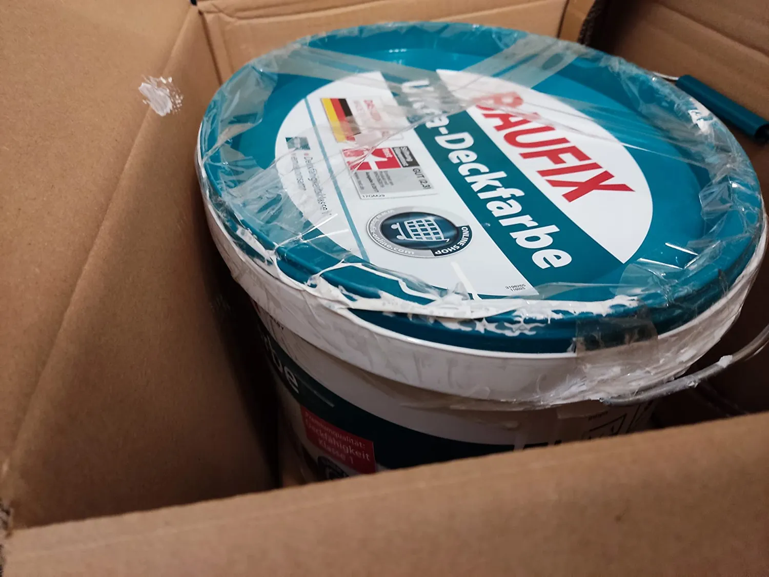 BAUFIX Ultra-Deckfarbe Wandfarbe 10 l Weiß seidenmatt Klasse 1
