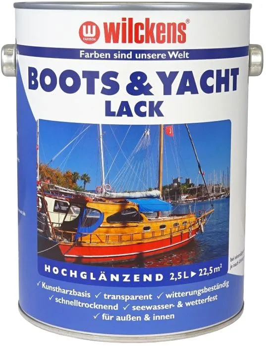 Wilckens Boots- & Yachtlack Klarlack 2x 2,5 L hochglänzend