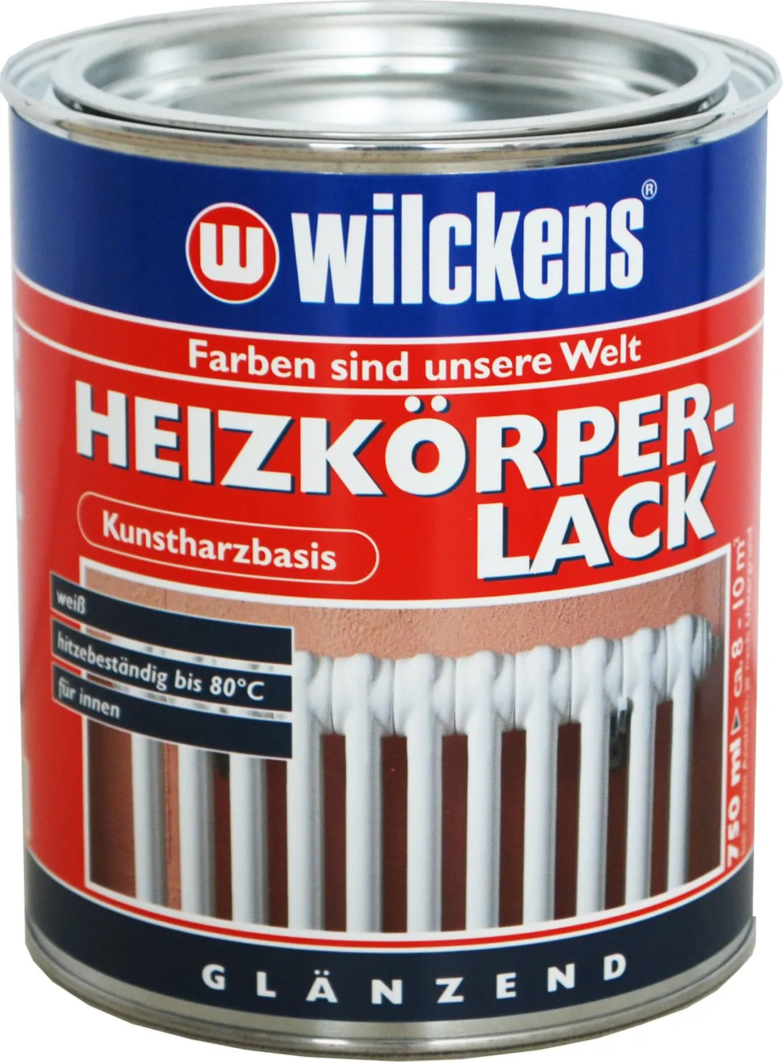 Wilckens Heizkörperlack Lack 750 ml Weiß hitzebeständig
