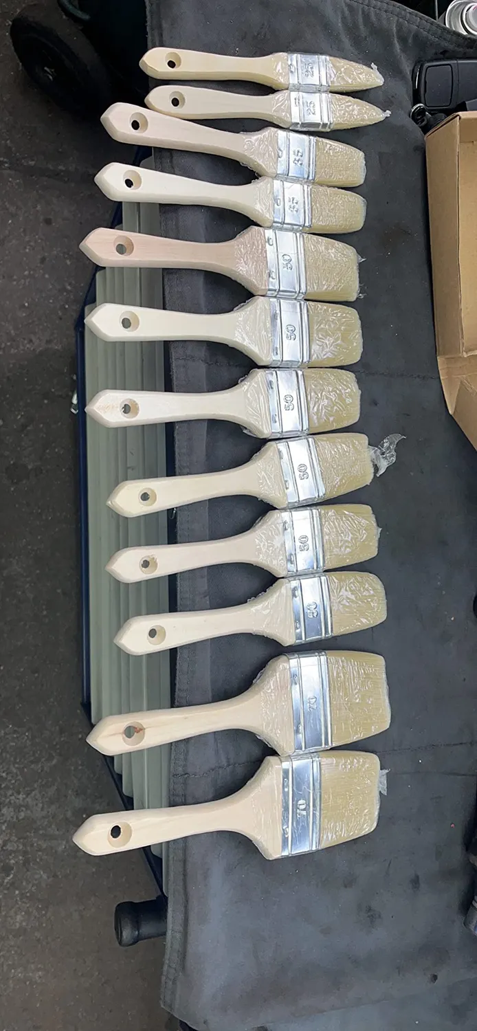 ROTIX Lackierpinsel-Set Flachpinsel 12-teilig für Lasur