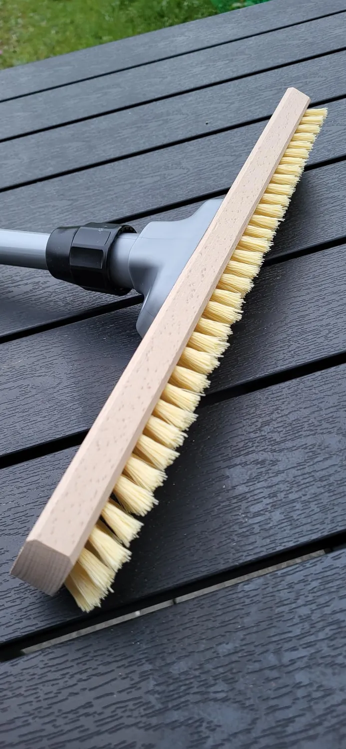ORGAFLIX Profi Schrubber mit Stiel 40 cm hitzebeständig