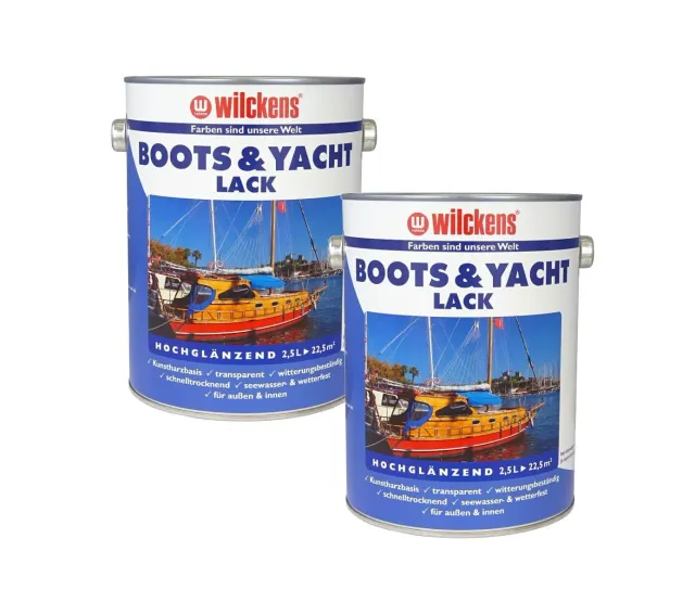 Wilckens Boots- & Yachtlack Klarlack 2x 2,5 L hochglänzend