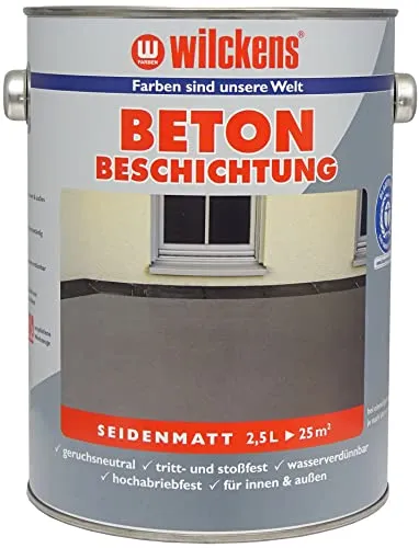 Wilckens Betonbeschichtung LF Bodenfarbe 2,5 l Silbergrau RAL 7001
