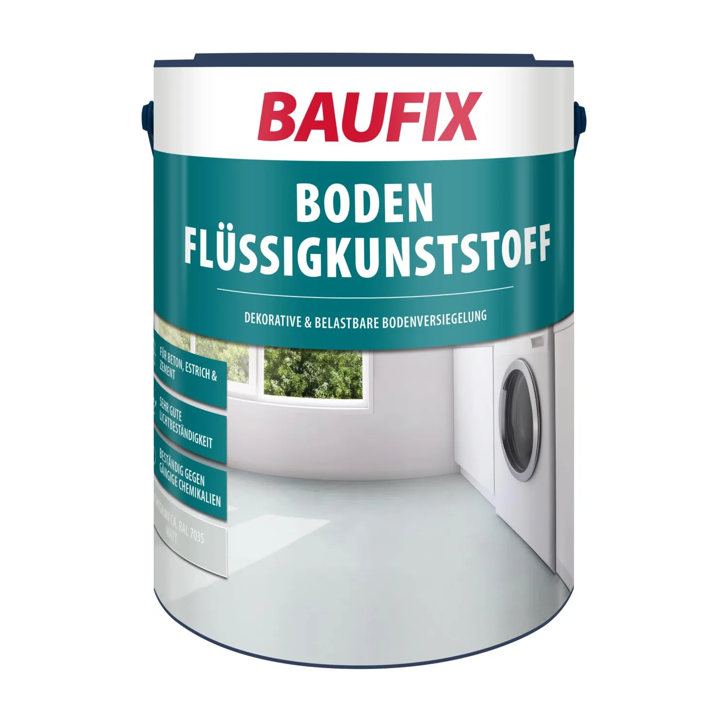 BAUFIX Boden-Flüssigkunststoff anthrazitgrau matt 5L