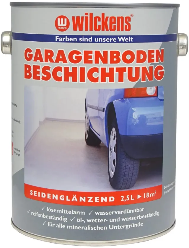 Wilckens Garagenboden-Beschichtung Silbergrau 2,5 l