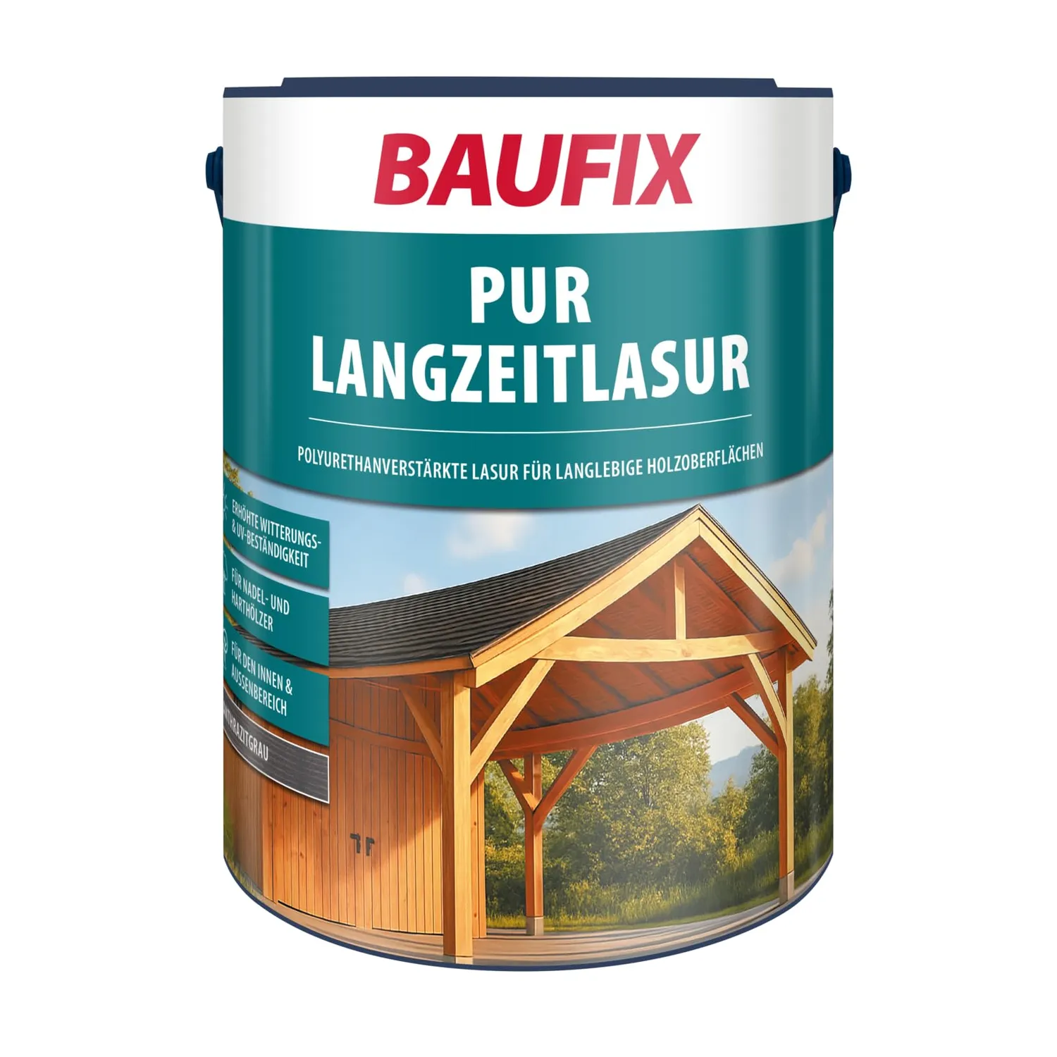 BAUFIX PUR Langzeitlasur Palisander seidenglänzend 5 L